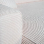 Canapé-lit avec chaise longue beige LAUREN – Image 9