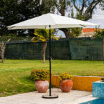 Parasol blanc 300x300cm COMPORTA – Image 2