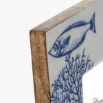 Cadre en Bois Laqué Poissons MARITIME – Image 3