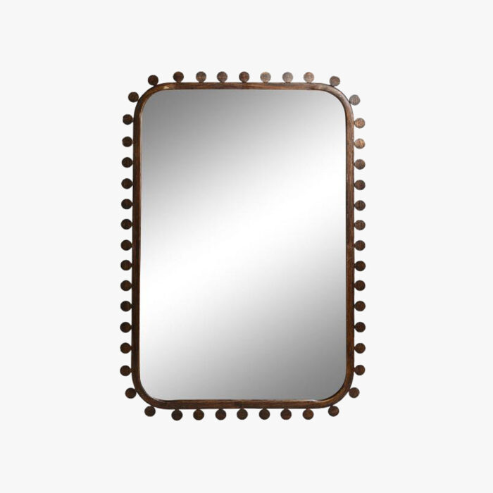 Miroir en Métal avec Reliefs COMPORTA – Image 1