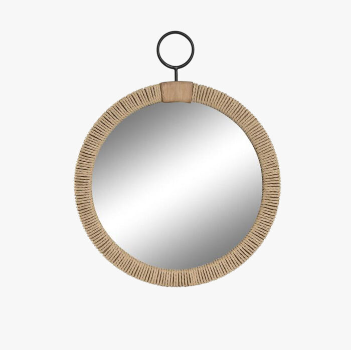 Miroir Rond en Corde MARITIME – Image 1