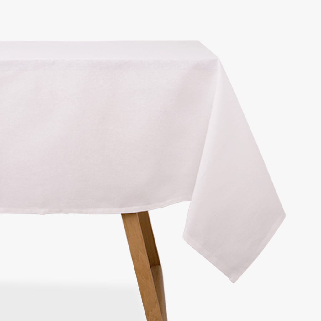 174386816_1.jpg Nappe en Coton Rectangulaire Blanc 4EVERYDAY – Image 1