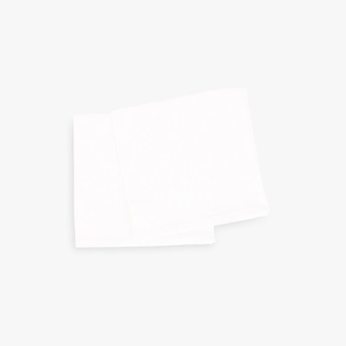 Lot de 2 Serviettes de Table Coton Blanc 4EVERYDAY – Image 1