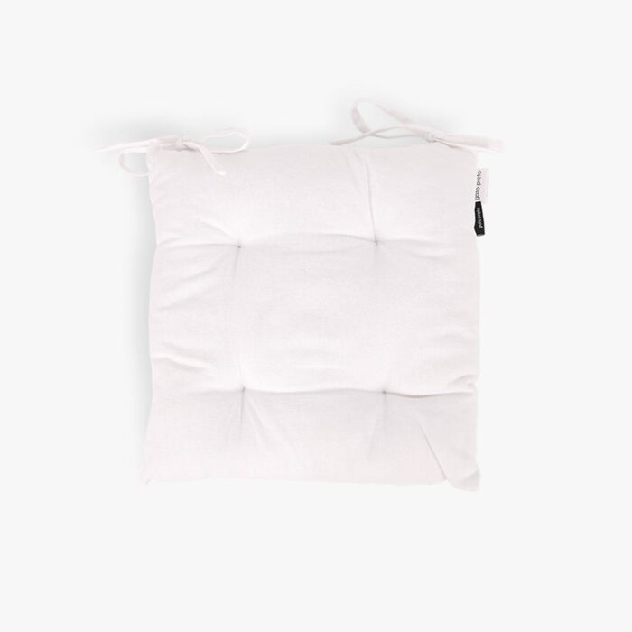 Coussin pour Chaise Coton Blanc 4EVERYDAY – Image 1