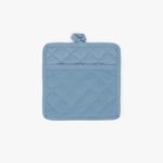 Manique de cuisine Carrée en Coton Bleu 4EVERYDAY