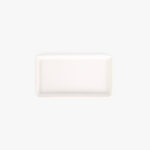 Tapis de bain à rayures crème et blanches VICHY – Image 3