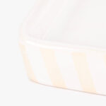 Tapis de bain à rayures crème et blanches VICHY – Image 2