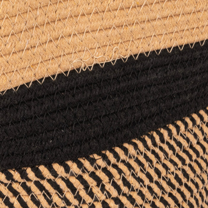 Panier Coton M Beige et Noir CERCAL – Image 2