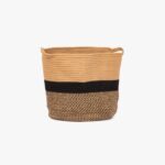 Panier Coton S Beige et Noir CERCAL