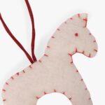 Décoration de Noël Cheval Blanc 9 cm CRAFT – Image 2