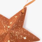 Décoration de Noël Étoile Orange 12 cm BRIGHT – Image 2