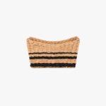 Panier Rayé S Naturel et Noir ODEMIRA