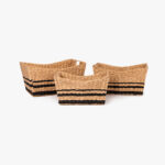 Panier Rayé S Naturel et Noir ODEMIRA – Image 4
