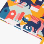 Caderno Capa Dura Pautado Gatos A5 CAT IN THE CITY - Image 4