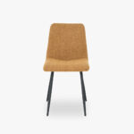 Chaise Moutarde avec Pieds en Métal Noir RIBE – Image 3