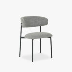 Chaise Grise et Noire avec Structure en Noir VARDE