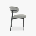 Chaise Grise et Noire avec Structure en Noir VARDE - Image 3