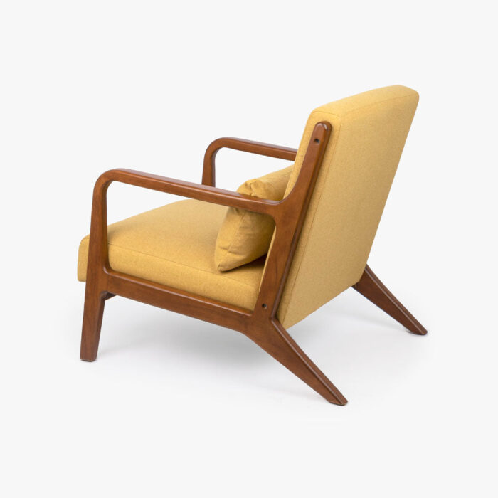 Fauteuil Jaune avec Coussin Jaune et Avec Accoudoirs BARBER – Image 3
