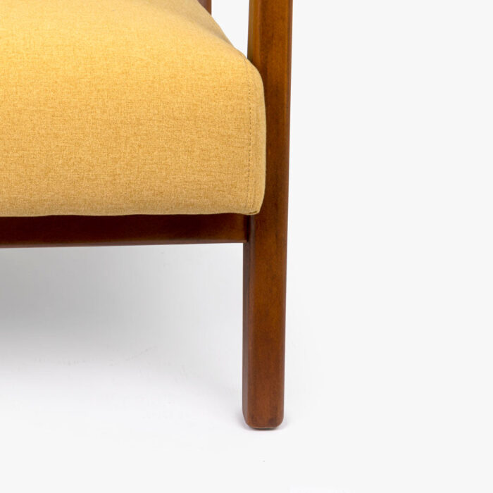 Fauteuil Jaune avec Coussin Jaune et Avec Accoudoirs BARBER – Image 4