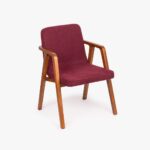 Chaise Rouge sans Accoudoirs RIGA
