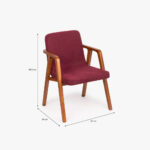 Chaise Rouge sans Accoudoirs RIGA – Image 6