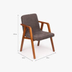 Chaise Grise sans Accoudoirs RIGA – Image 6