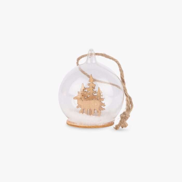 Boule de verre cerf 5 cm – Image 1