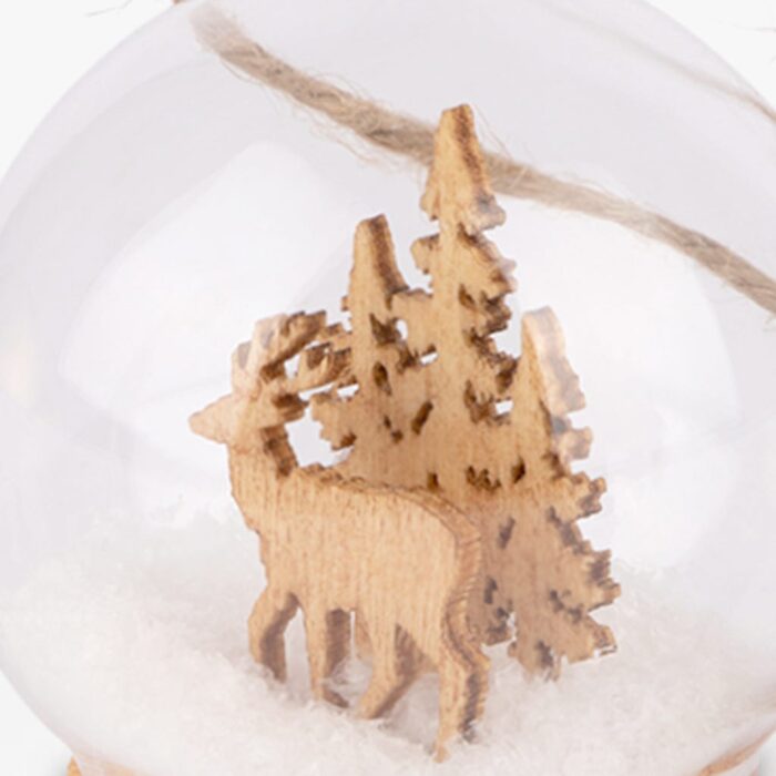 Boule de verre cerf 5 cm – Image 2