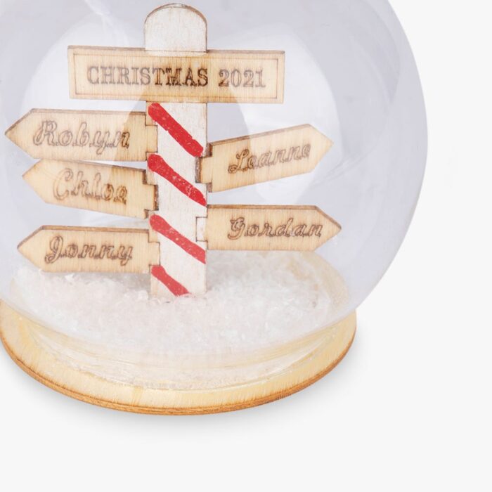Boule de verre plaque directions 8 cm – Image 2