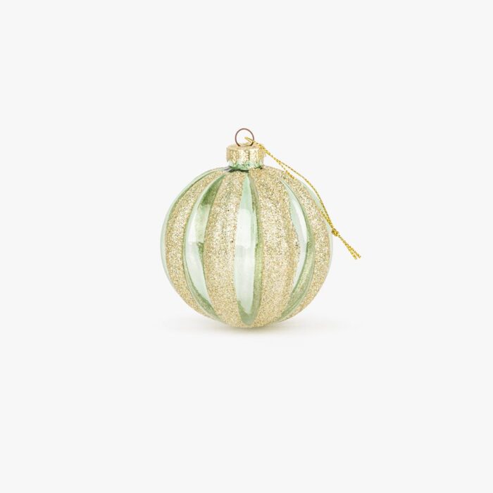 Boule Verre Vert 8cm COZY – Image 1