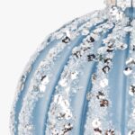 Boule Verre Bleu 8cm NEW BRIGHT – Image 2
