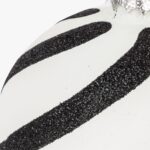 Boule en Verre Ondas Blanc et Noir 8cm KITSCH – Image 2