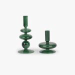 Bougeoir en verre vert BUBBLE – Image 3