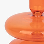 Bougeoir en verre orange BUBBLE – Image 2