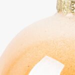 Boule Verre Brillant Doré 8cm NEW BRIGHT – Image 2