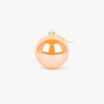 Boule Verre Brillant Doré 10cm NEW BRIGHT