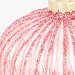 Boule Verre Goutte Rose 8cm NEW BRIGHT – Image 2