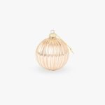 Boule Verre Doré 8cm NEW BRIGHT