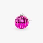 Boule Verre Rose 8cm NEW BRIGHT