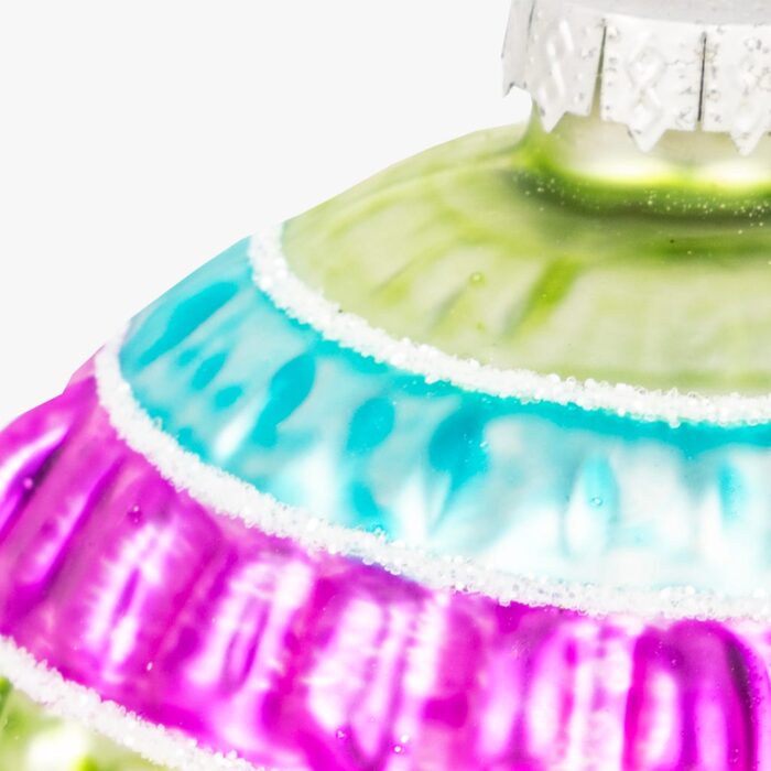 Boule en Verre Coloré 8cm NEW BRIGHT – Image 2