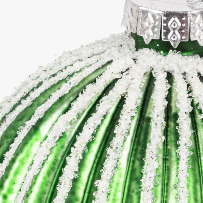 Boule Verre Vert 8cm COZY – Image 2