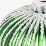 Boule Verre Goutte Verte 11cm COZY – Image 2