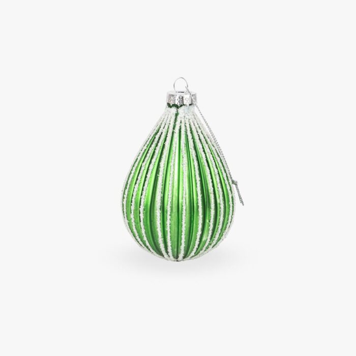 Boule Verre Vert 11cm COZY – Image 1