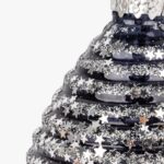 Boule en Verre Larme Noir et Argent 14cm NEW BRIGHT – Image 2