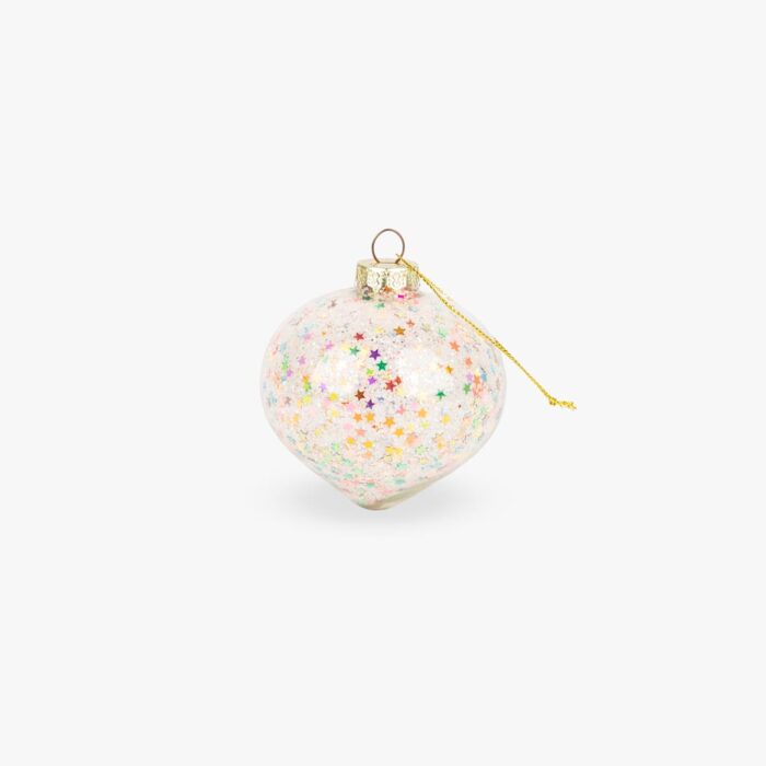 Boule Verre Goutte Colorée 8cm KITSCH – Image 1