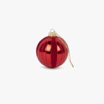 Boule de Verre Brillante Rouge 8cm COZY