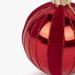 Boule de Verre Brillante Rouge 8cm COZY – Image 2
