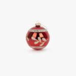 Boule de Verre Houx Rouge 8cm COZY