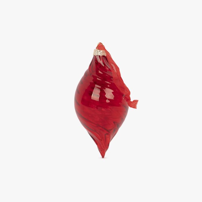 Boule de Verre Larme Rouge 13,5cm COZY – Image 1