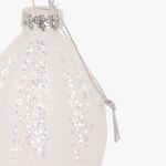 Boule en Verre Larme Blanche 13cm NEW BRIGHT – Image 2